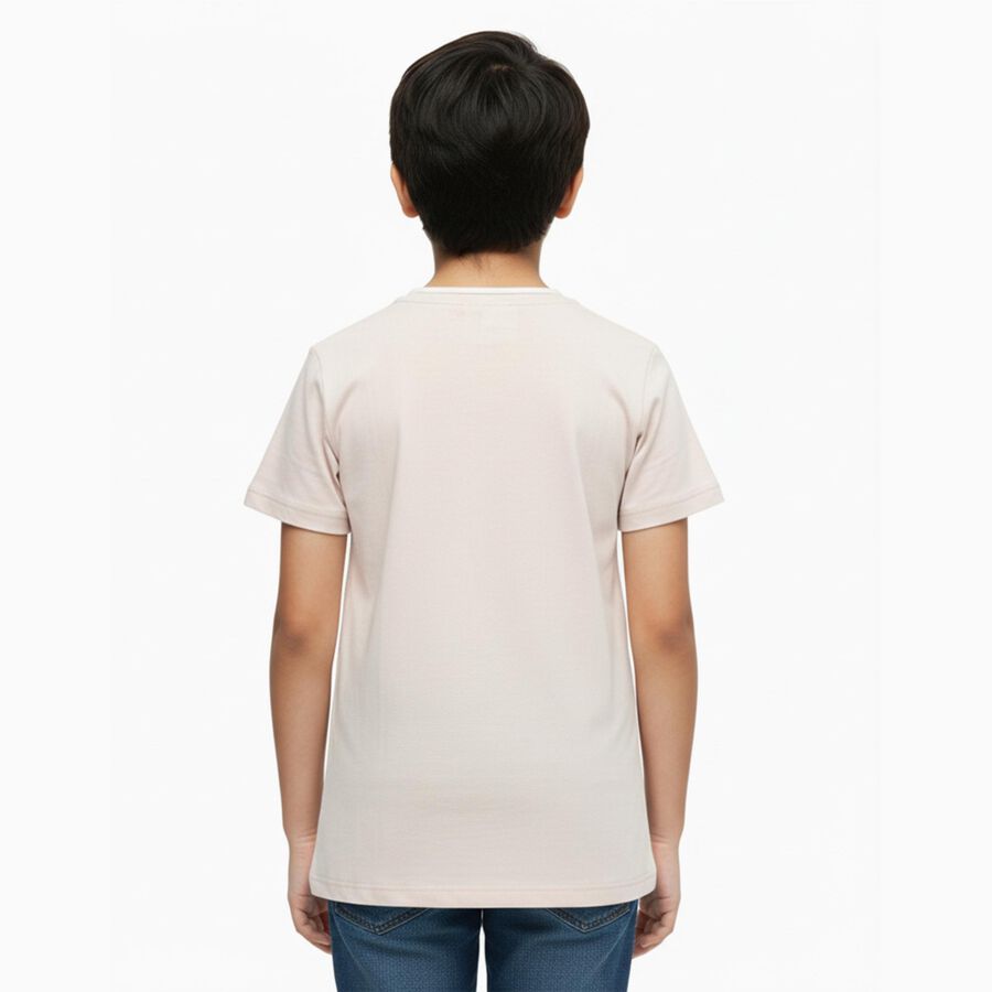 Boys' Half Sleeves T-Shirt, गहरा पीला, large image number null