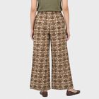 Women's Light Grey Regular Fit Floral Printed Palazzos, Light Grey, small