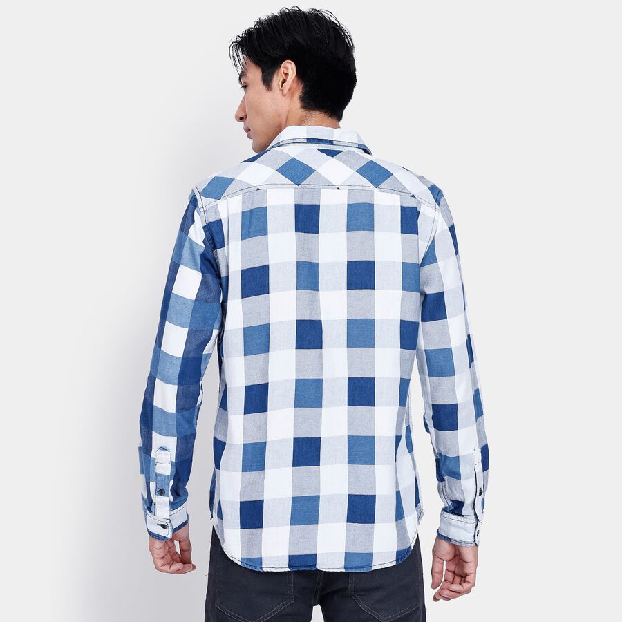 Men's 100% Cotton Casual Shirt, White, large image number null