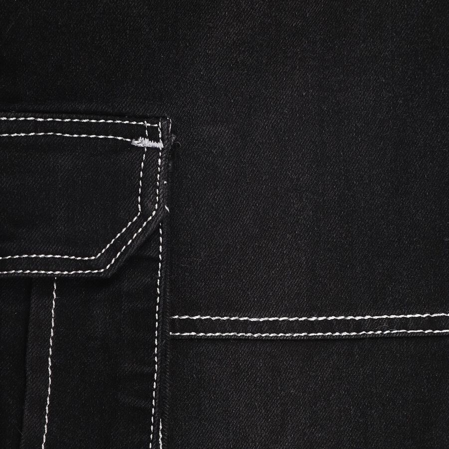 Boys' Jogger Jeans , काला, large image number null