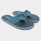 Men's Blue Slip-On Flip-Flops, नीला, small