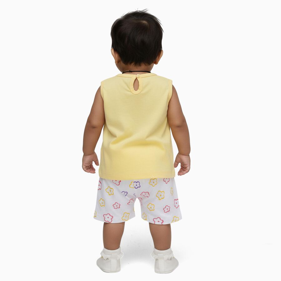 Infants' 100% Cotton Short Set, Yellow, large image number null