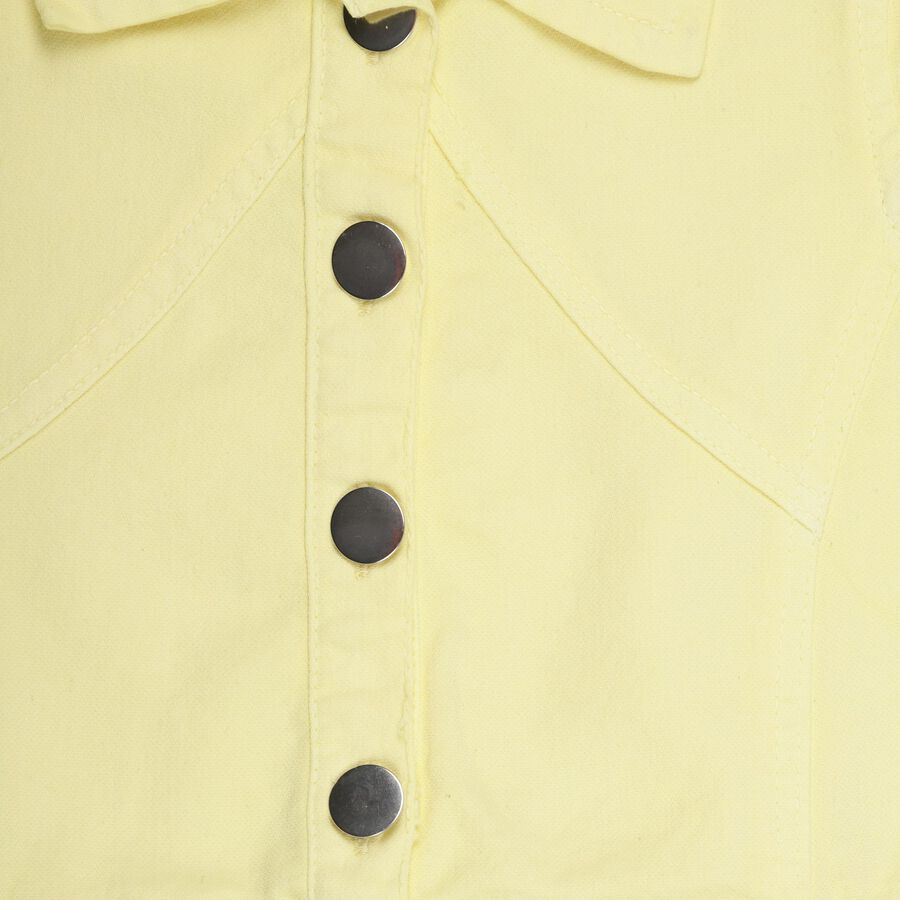 Girls' Frock , पीला, large image number null