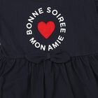Girls' Frock, Navy Blue, small