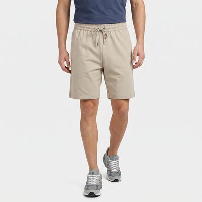 Men's Light Grey Regular Fit Athletic Bermuda Shorts