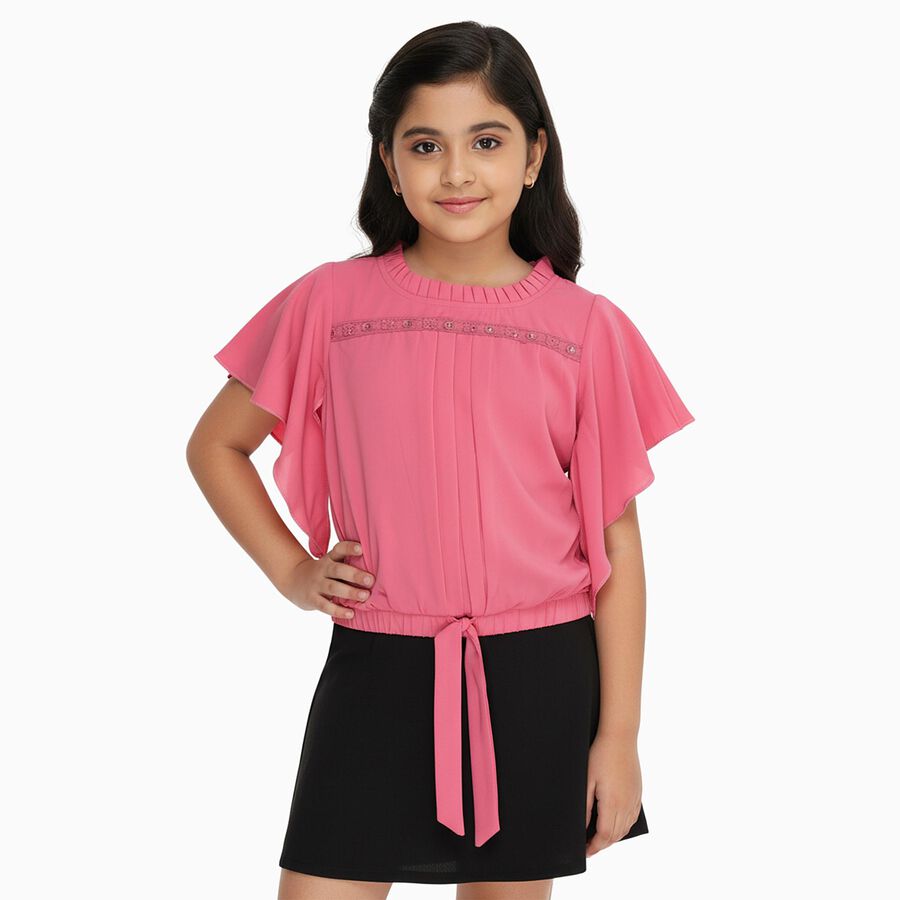 Girls' T-Shirt, Pink, large image number null