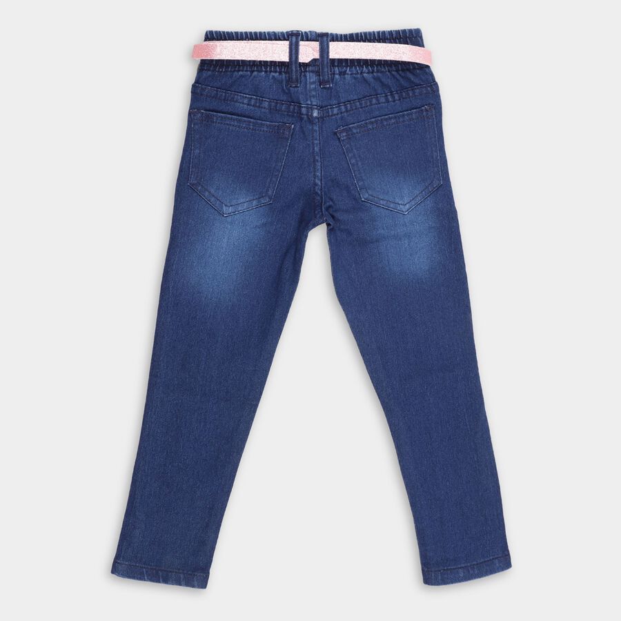 Girls' Jeans, Dark Blue, large image number null