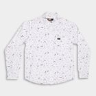 Boy's 100% Cotton Casual Shirt, White, small image number null