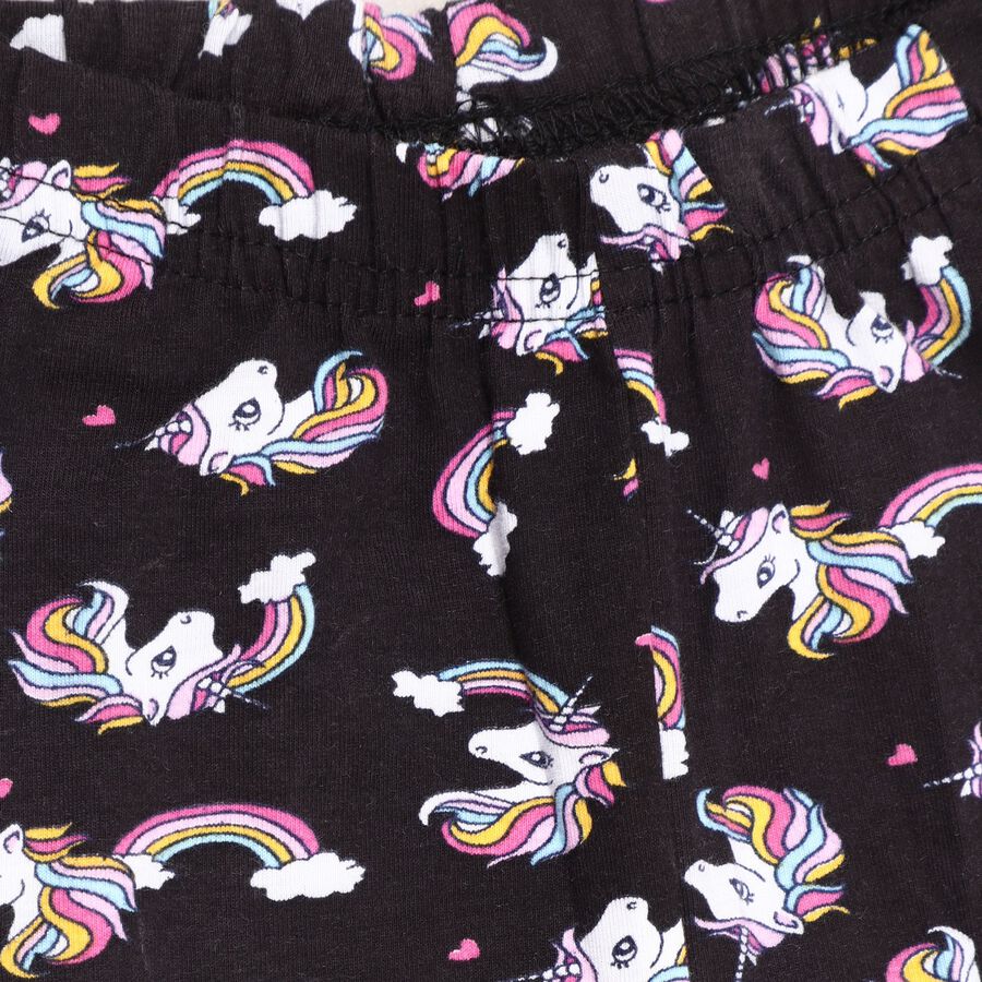 Girl's Legging, Black, large image number null