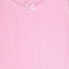 Girls' Cotton Vest, गुलाबी, small image number null