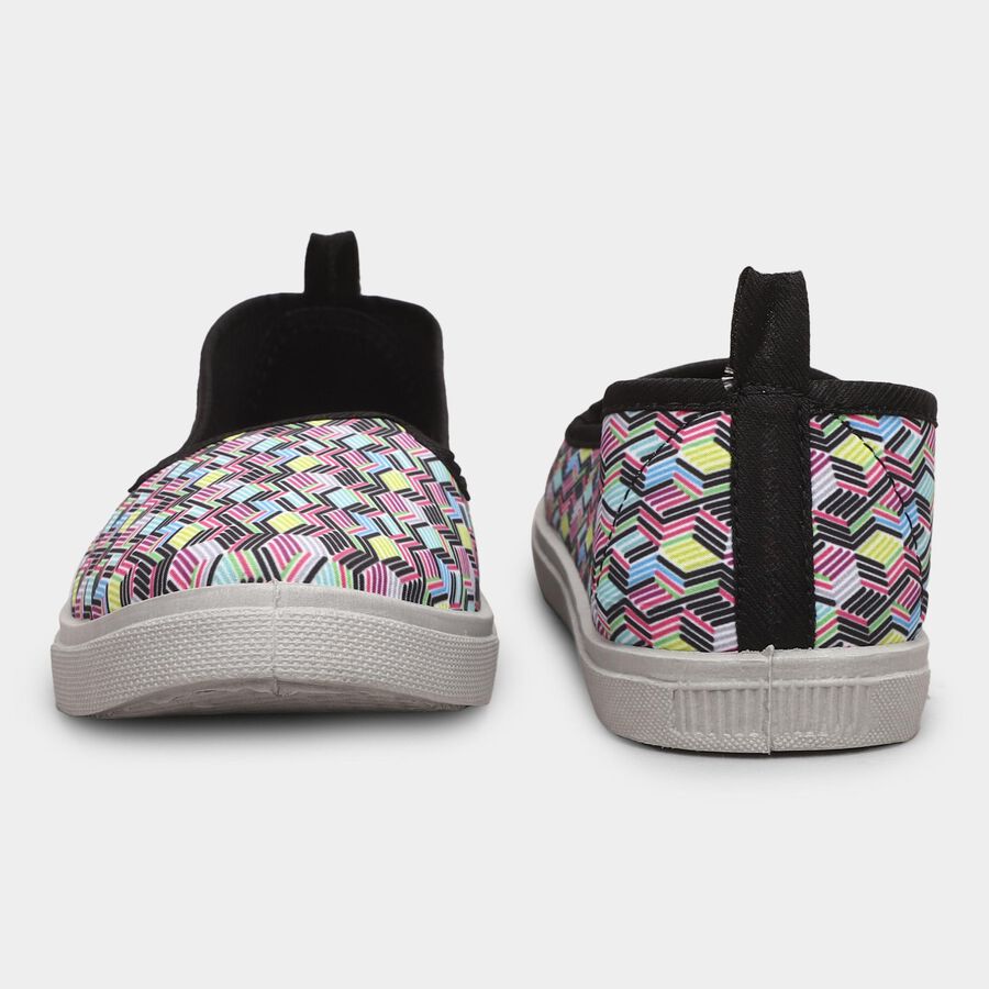 Women's Bright Multicolor Slip-On Casual Shoes, Blue, large image number null