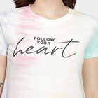 Ladies' Cotton Round Neck T-Shirt, Pink, small image number null