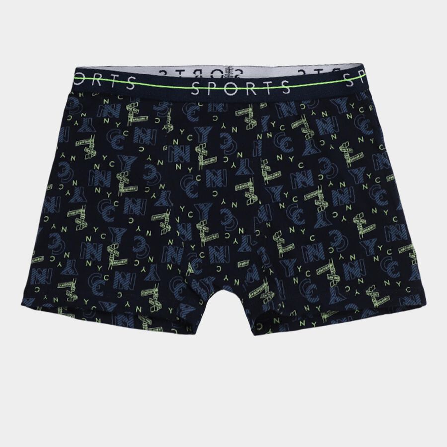 Boys' Multicolour Regular Fit Sporty Waistband Briefs, नेवी ब्लू, large