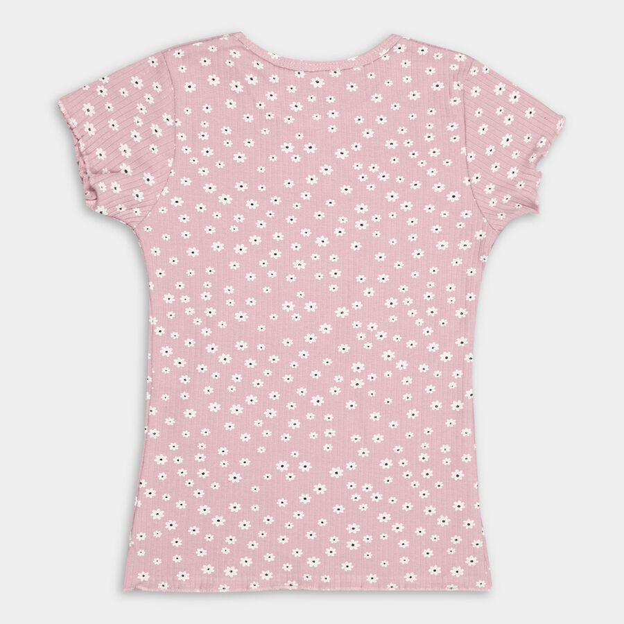 Girl's T-Shirt, हल्का गुलाबी, large image number null