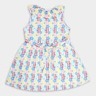 Girls' 100% Cotton Frock , ऑफ व्हाइट, small image number null