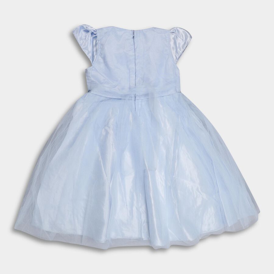 Girls' Frock , हल्का नीला, large image number null
