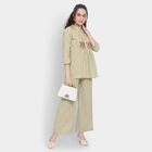 Ladies' 100% Cotton Ethnic Set , हल्का हरा, small image number null