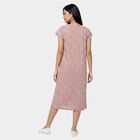 Women's Pink Square Neck A-Line Nighty, Light Pink, small