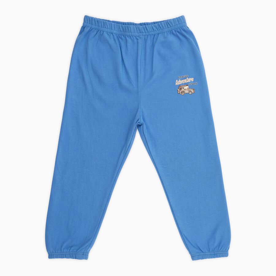 Infants' 100% Cotton Pyjama, मध्यम नीला, large image number null