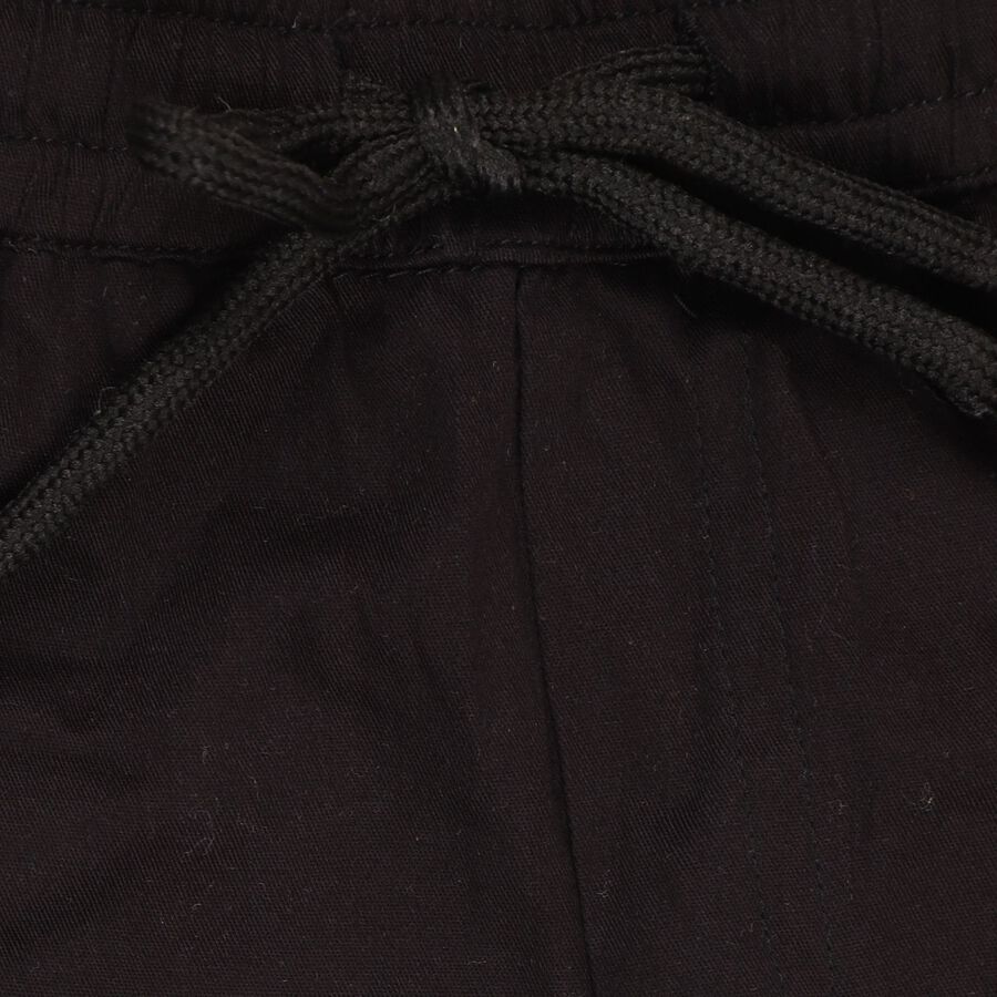 Boys'100% Cotton Trousers, काला, large image number null