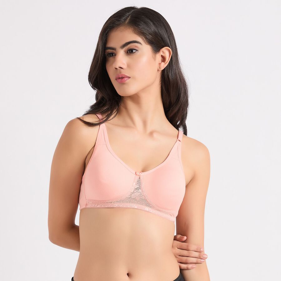 Ladies' Non-Padded Bra, Peach, large image number null