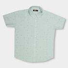 Boys' Light Mint Green Regular Collar Casual Shirt, Light Green, small image number null