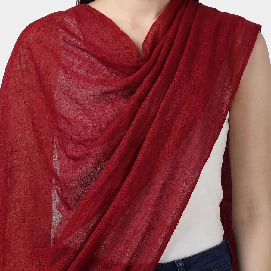 Women's Maroon Casual Dupatta, Maroon, large