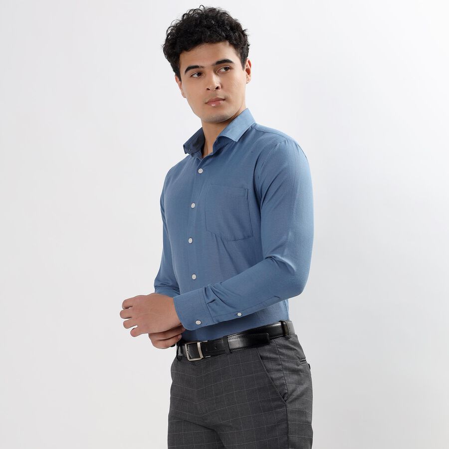Men's Formal Shirt , Mid Blue, large image number null
