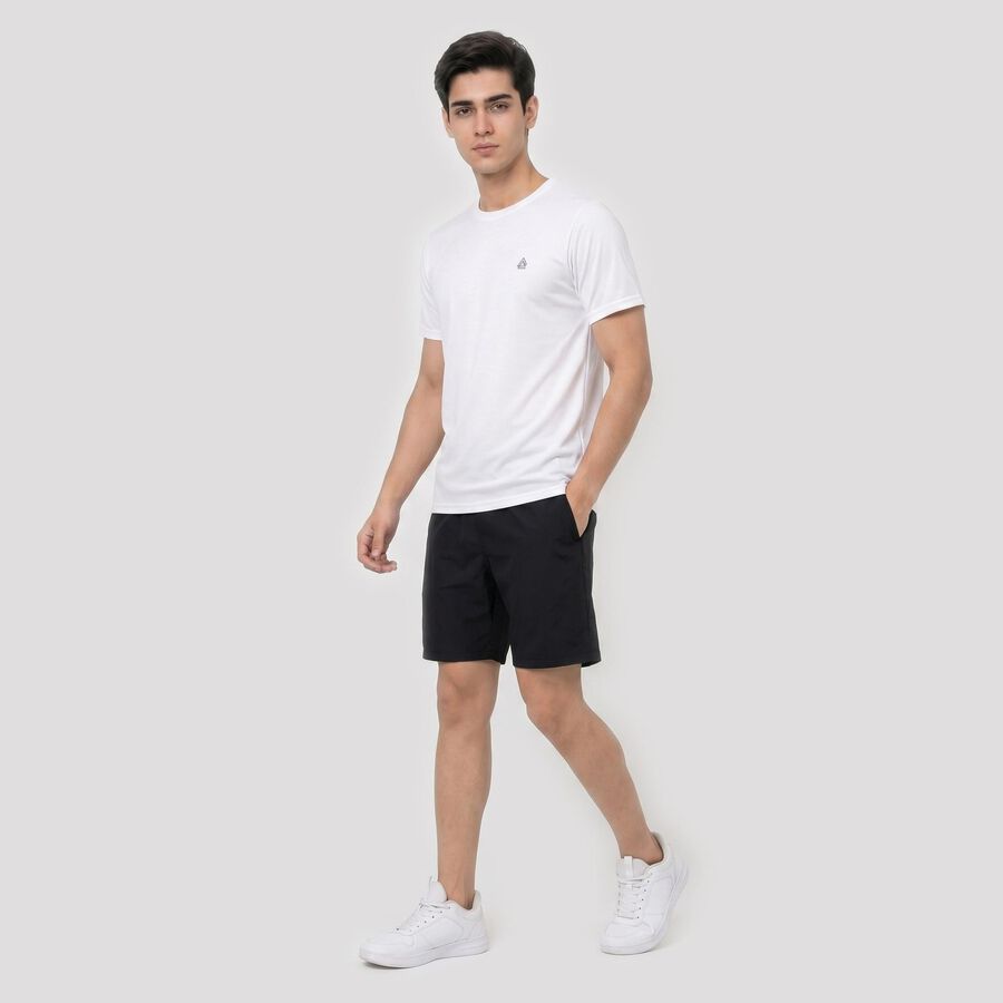 Men's White Round Neck Regular Drifit T-Shirt, Off White, large
