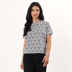 Women's Black 100% Cotton Round Neck Casual T-Shirt, Black, small