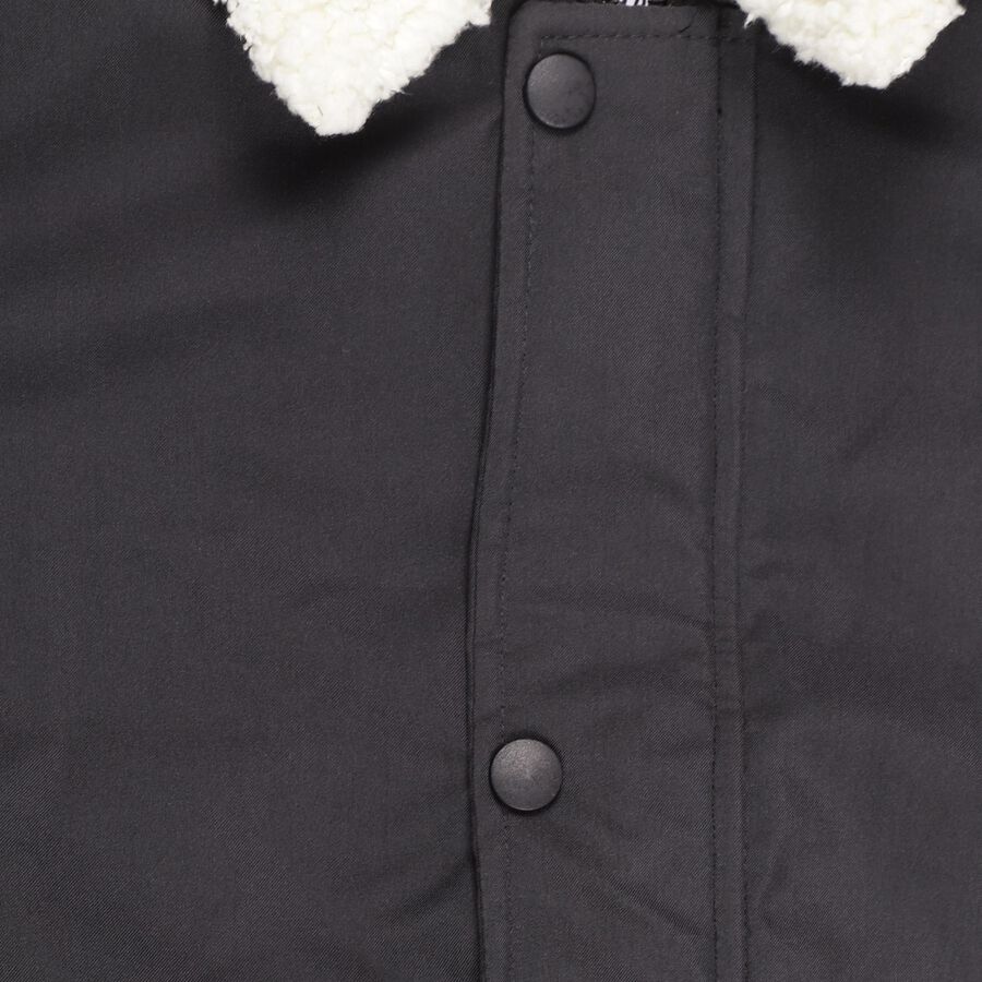 Boys Charcoal Black Sherpa Casual Jacket, चारकोल, large image number null