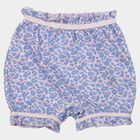 Girls' Lilac Regular Fit Ruffled Bloomer, Lilac, small