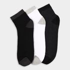 Men's Socks (Pack of 3), काला, small image number null