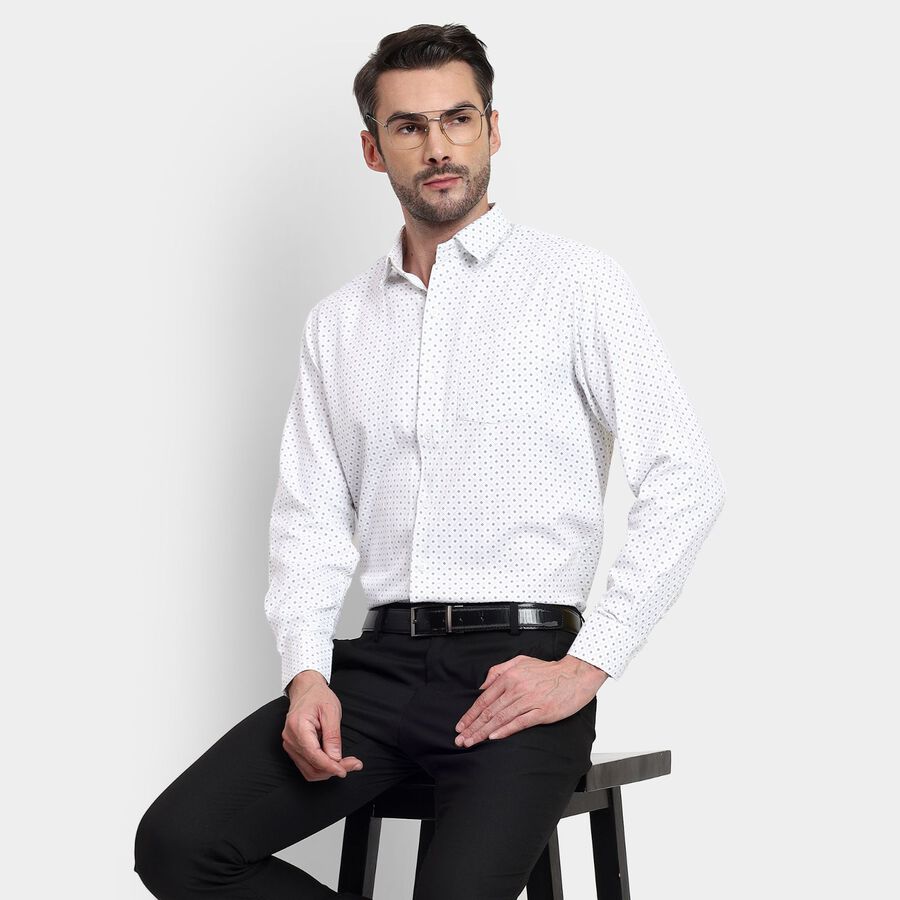 Men's Formal Shirt , White, large image number null