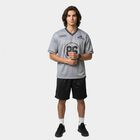 Men's Mid Blue V-Neck Regular Drifit T-Shirt, Mid Blue, small