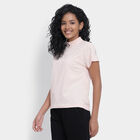 Solid Round Neck T-Shirt, Peach, small image number null