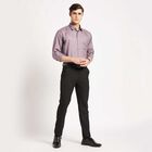 Solid Regular Collar Formal Shirt, Purple, small image number null