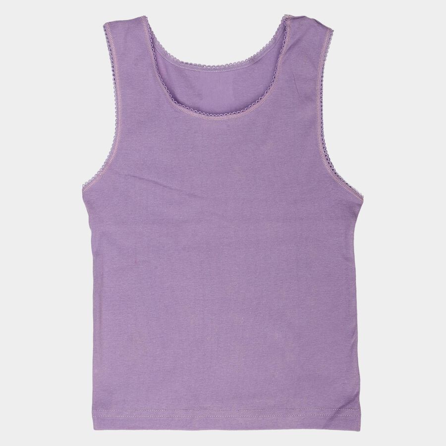 Girls' Vest, Lilac, large