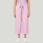 Women's Lilac Regular Fit Solid Capri, Lilac, small