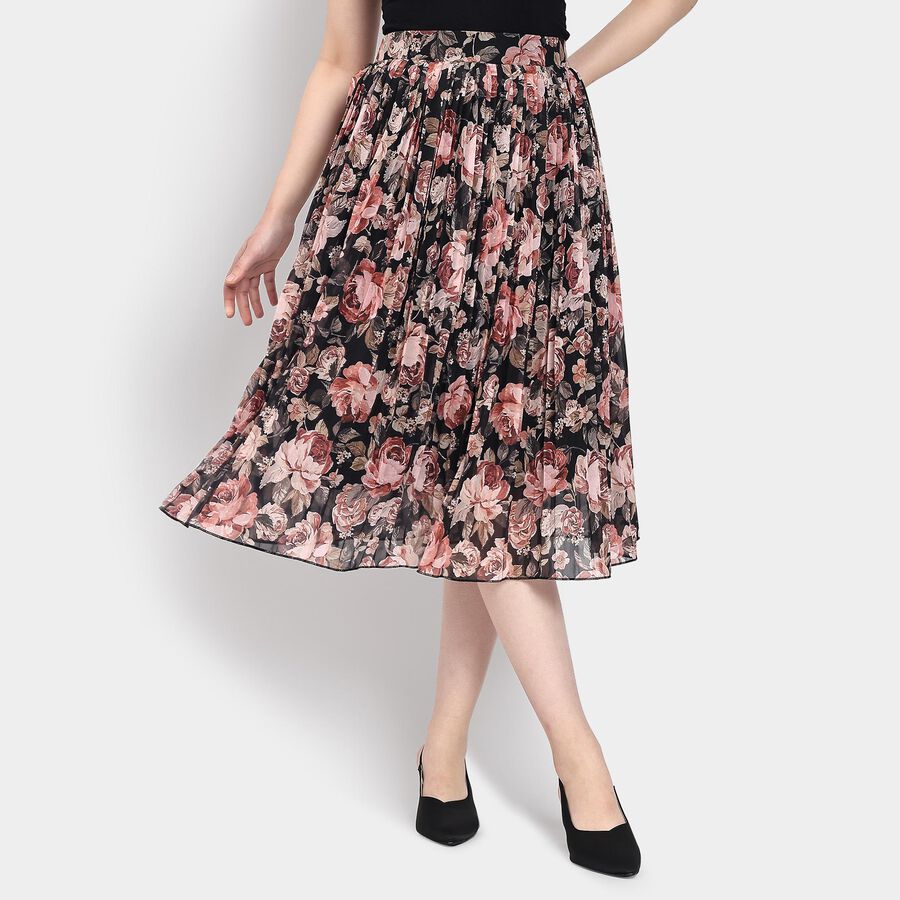 Ladies' Skirt , काला, large image number null