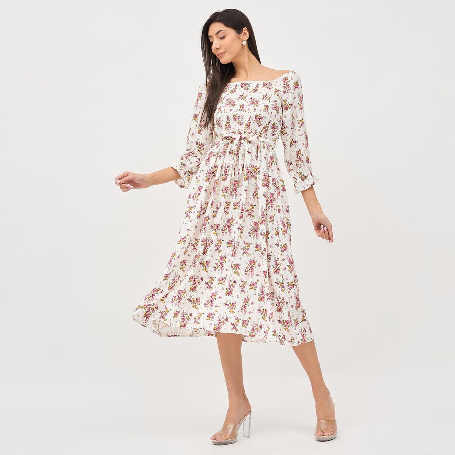 Ladies' Empire Dress, Off White, large image number null