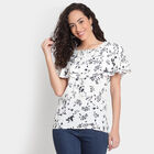 Printed Top, White, small image number null