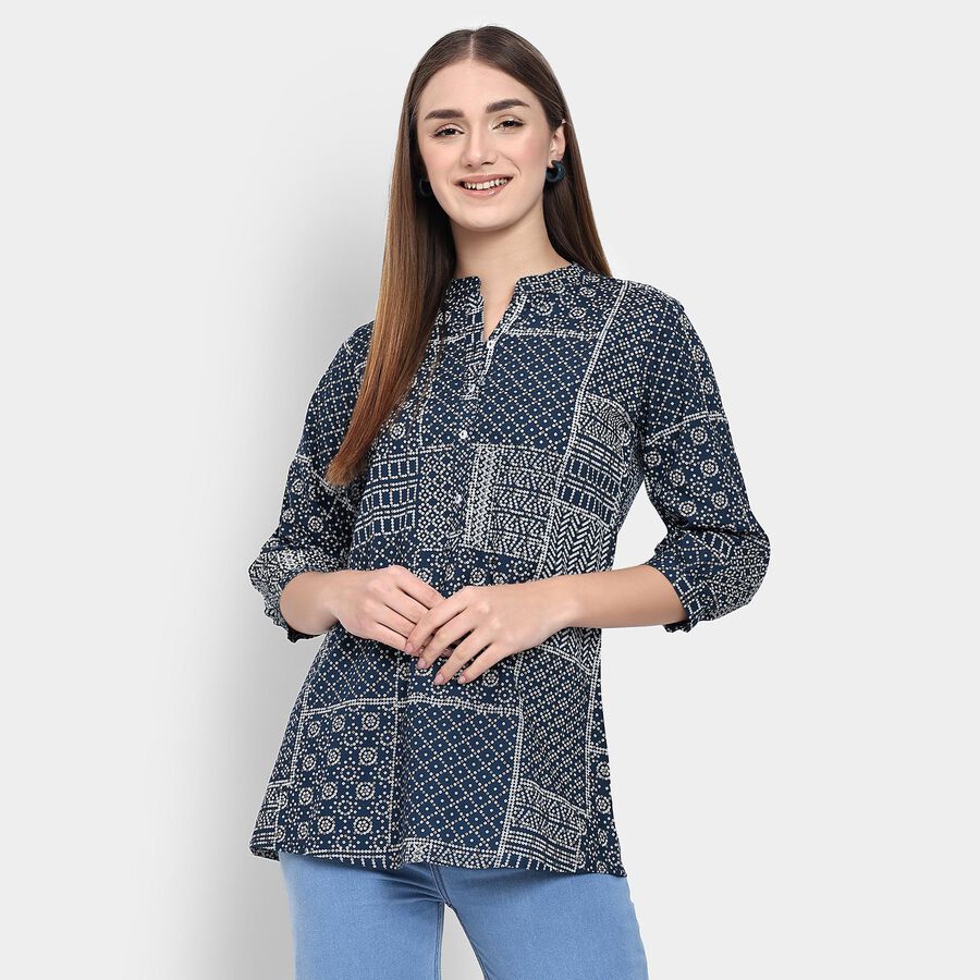Ladies' Kurti , Dark Blue, large image number null