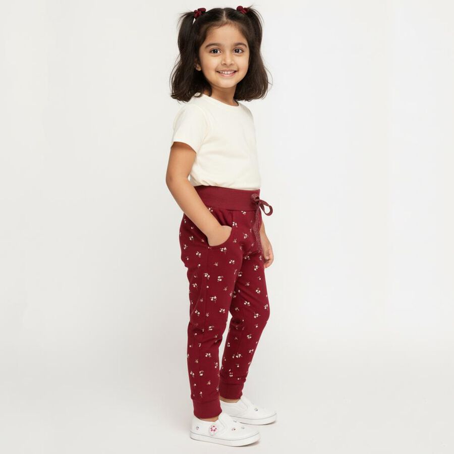 Girls' Pyjama, Wine, large image number null