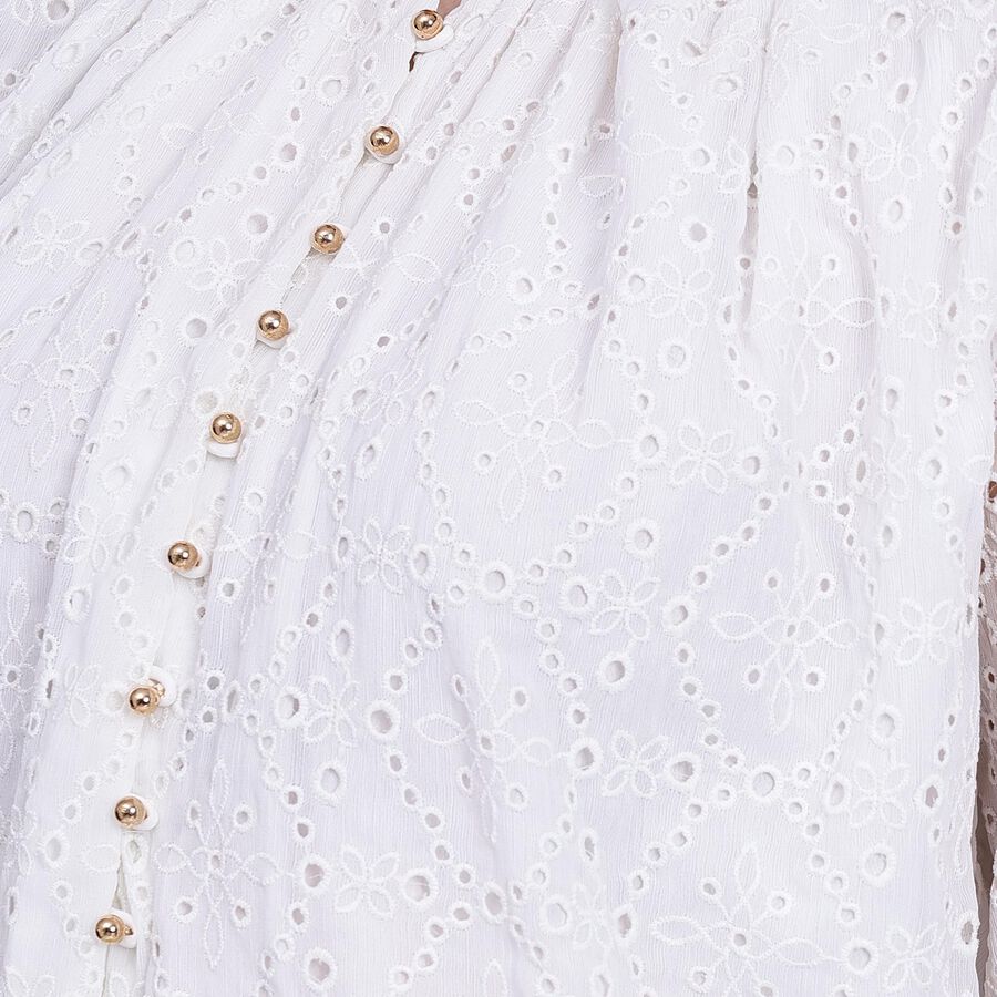 Ladies' Shirt , ऑफ व्हाइट, large image number null