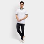 Men's 100% Cotton Collared Half Sleeves T-Shirt , हल्का हरा, small