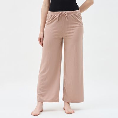 Women's Muted Charcoal Gray Elastic Waist Pyjama