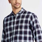Checks Casual Shirt, Dark Blue, small image number null