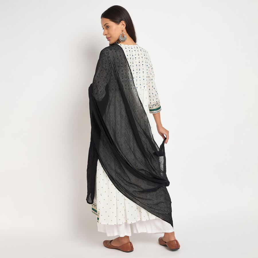Ladies' Dupatta, काला, large image number null