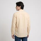 Men's Peach Cotton Regular Collar Shirt, पीच, small